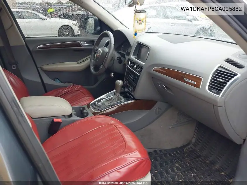 2012 Audi Q5 3.2 Premium Plus VIN: WA1DKAFP8CA005882 Lot: 42262383