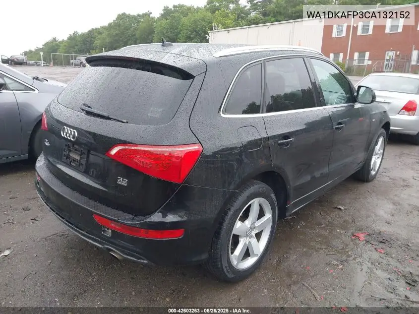 2012 Audi Q5 3.2 Premium Plus VIN: WA1DKAFP3CA132152 Lot: 42603263