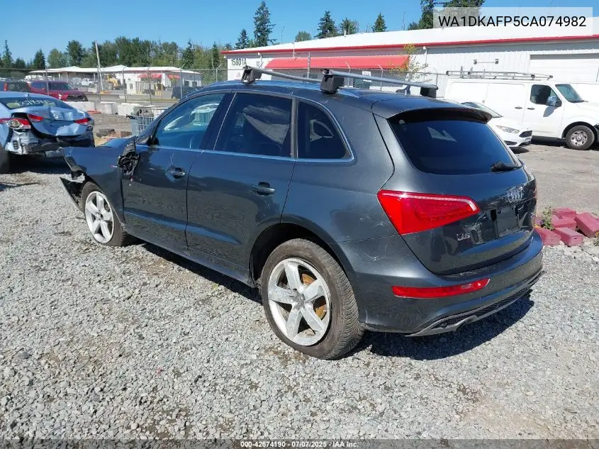2012 Audi Q5 3.2 Premium Plus VIN: WA1DKAFP5CA074982 Lot: 42674190