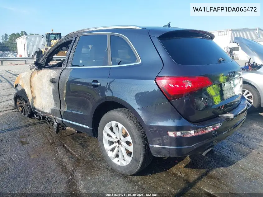 2013 Audi Q5 2.0T Premium VIN: WA1LFAFP1DA065472 Lot: 42593171