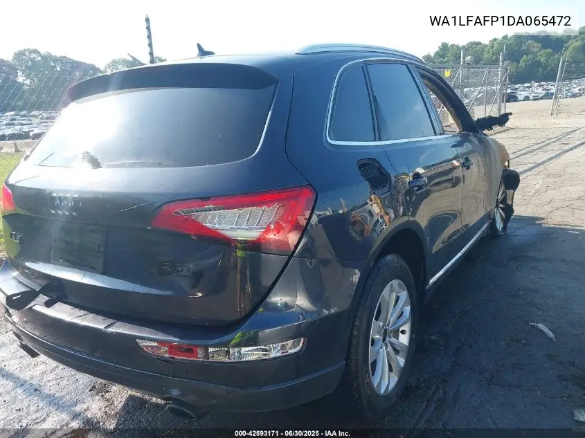 2013 Audi Q5 2.0T Premium VIN: WA1LFAFP1DA065472 Lot: 42593171