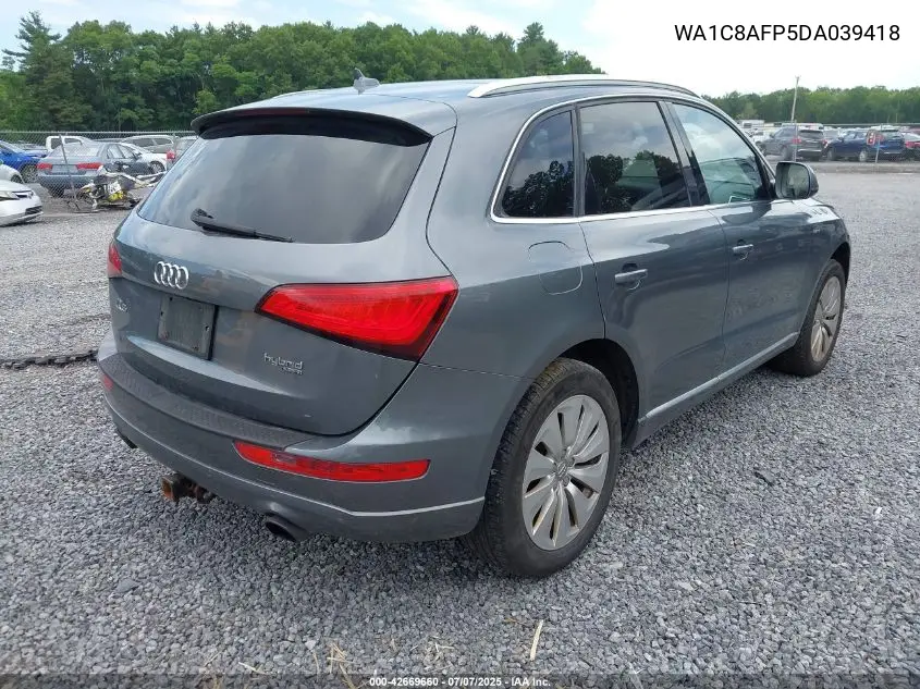 2013 Audi Q5 Hybrid 2.0T Prestige VIN: WA1C8AFP5DA039418 Lot: 42669660