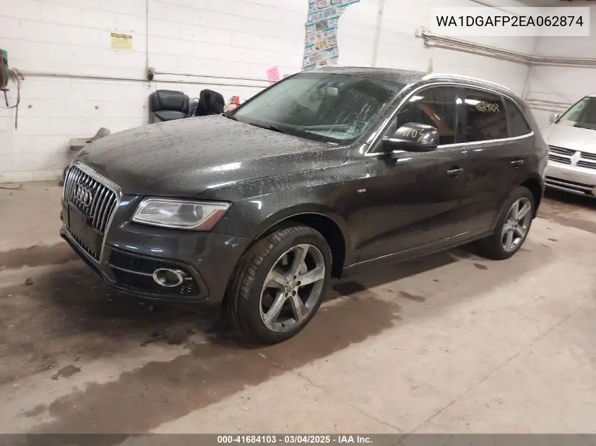 2014 Audi Q5 3.0T Premium Plus VIN: WA1DGAFP2EA062874 Lot: 41684103