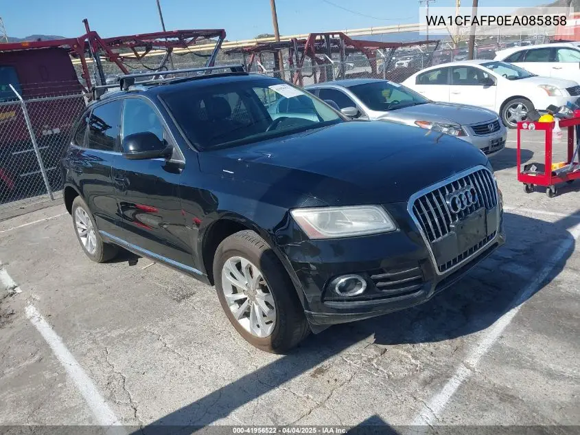 2014 Audi Q5 2.0T Premium VIN: WA1CFAFP0EA085858 Lot: 41956522