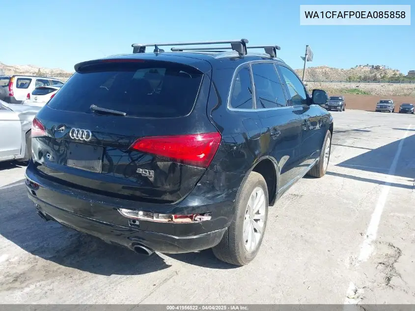 2014 Audi Q5 2.0T Premium VIN: WA1CFAFP0EA085858 Lot: 41956522