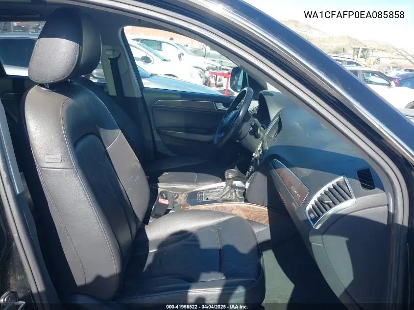 2014 Audi Q5 2.0T Premium VIN: WA1CFAFP0EA085858 Lot: 41956522