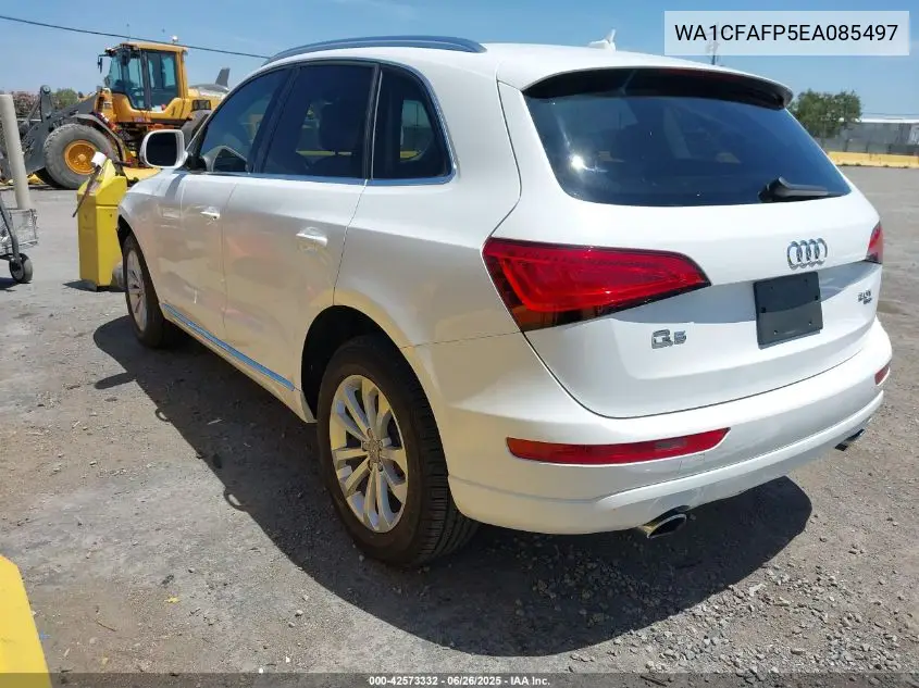 2014 Audi Q5 2.0T Premium VIN: WA1CFAFP5EA085497 Lot: 42573332