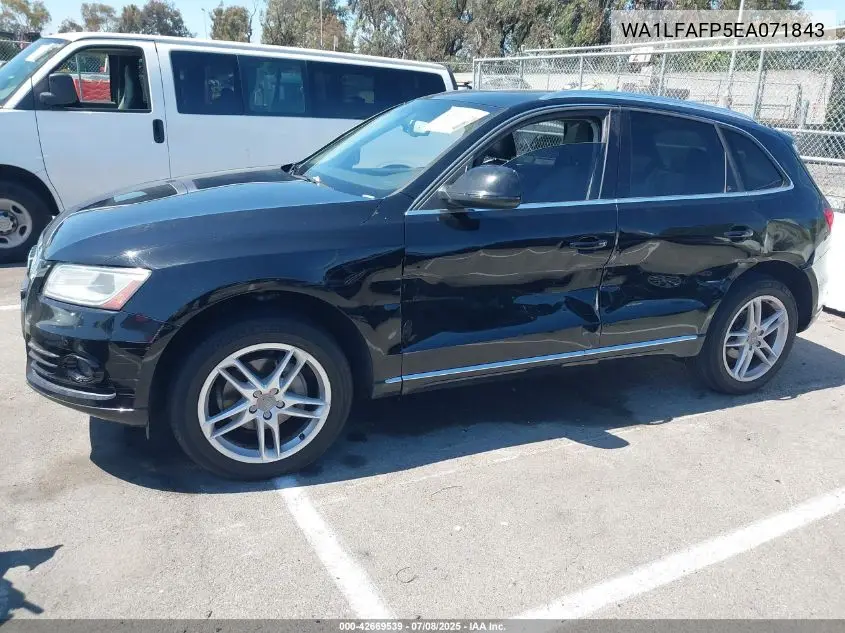 2014 Audi Q5 2.0T Premium VIN: WA1LFAFP5EA071843 Lot: 42669539