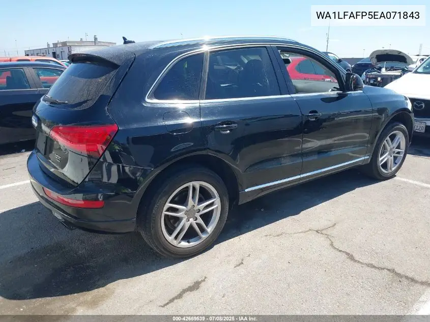 2014 Audi Q5 2.0T Premium VIN: WA1LFAFP5EA071843 Lot: 42669539