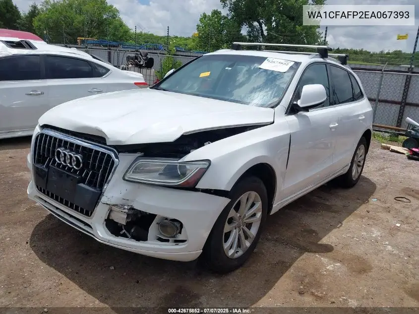 2014 Audi Q5 2.0T Premium VIN: WA1CFAFP2EA067393 Lot: 42675852