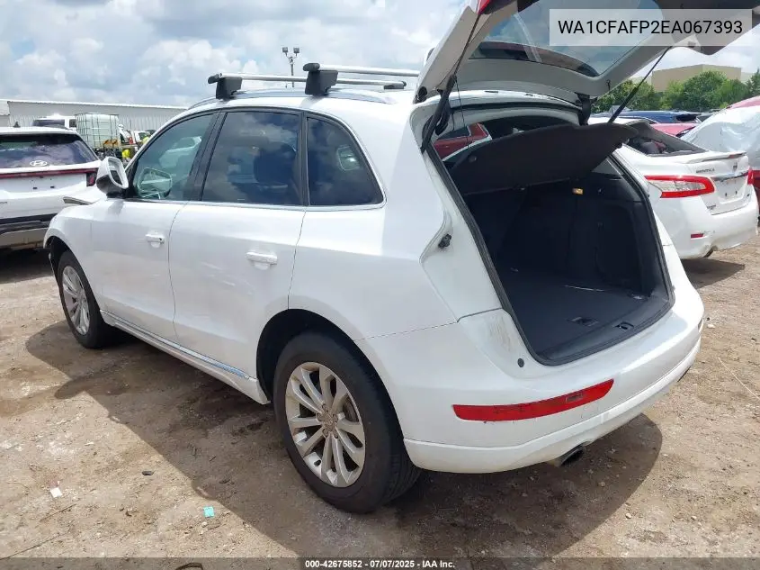 2014 Audi Q5 2.0T Premium VIN: WA1CFAFP2EA067393 Lot: 42675852