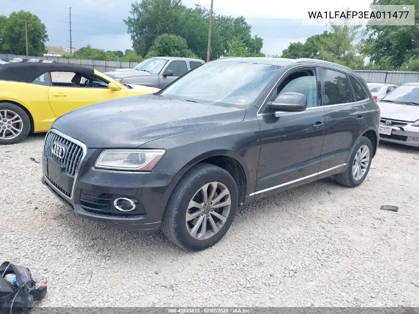 2014 Audi Q5 2.0T Premium VIN: WA1LFAFP3EA011477 Lot: 42683812