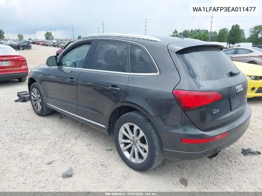 2014 Audi Q5 2.0T Premium VIN: WA1LFAFP3EA011477 Lot: 42683812