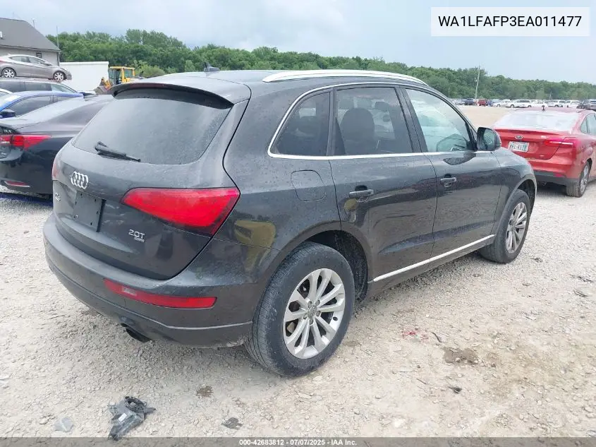 2014 Audi Q5 2.0T Premium VIN: WA1LFAFP3EA011477 Lot: 42683812