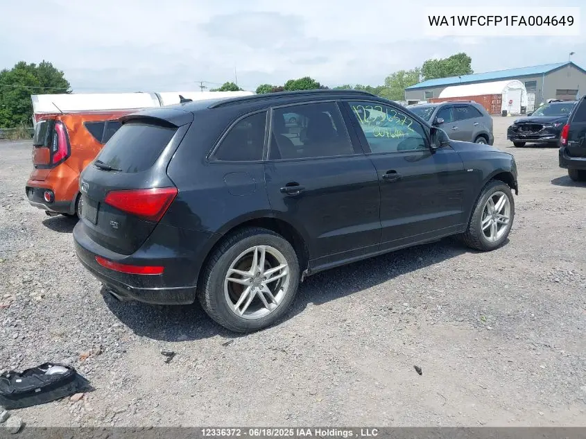 2015 Audi Q5 VIN: WA1WFCFP1FA004649 Lot: 12336372