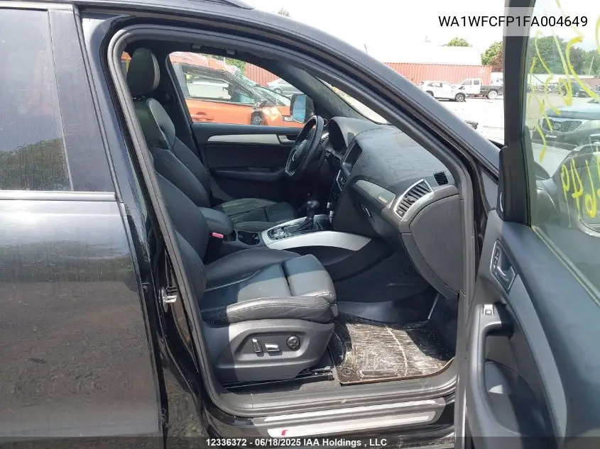 2015 Audi Q5 VIN: WA1WFCFP1FA004649 Lot: 12336372