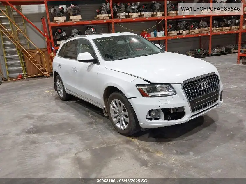 2015 Audi Q5 Premium Plus VIN: WA1LFCFP0FA085646 Lot: 30063106