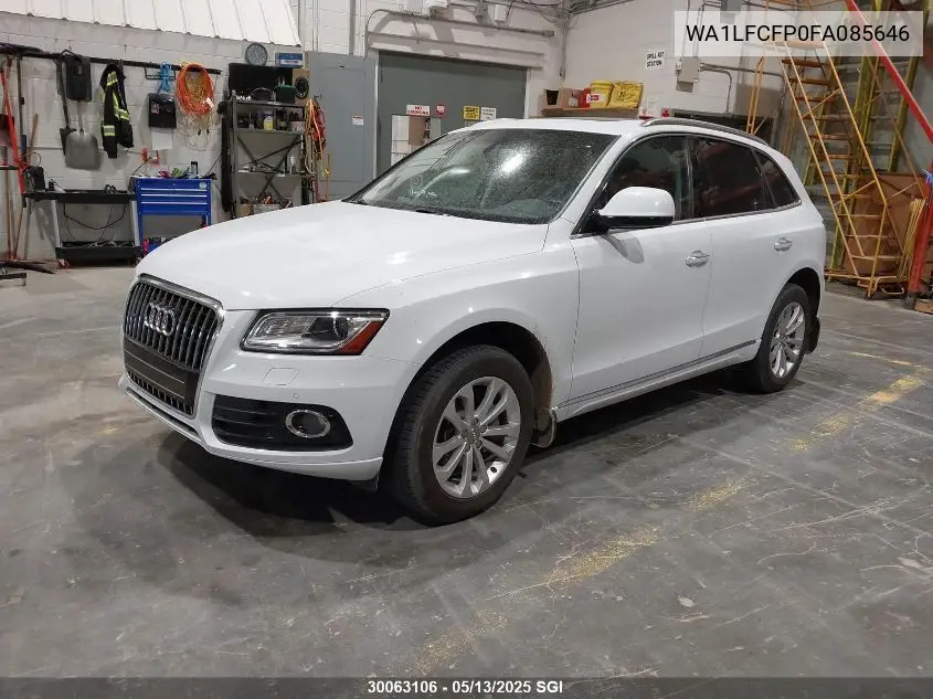 2015 Audi Q5 Premium Plus VIN: WA1LFCFP0FA085646 Lot: 30063106