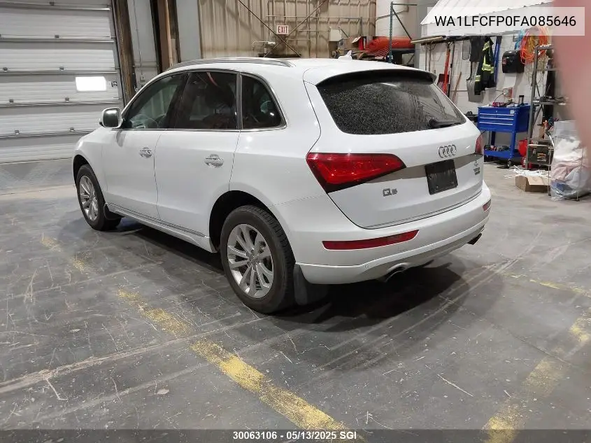 2015 Audi Q5 Premium Plus VIN: WA1LFCFP0FA085646 Lot: 30063106
