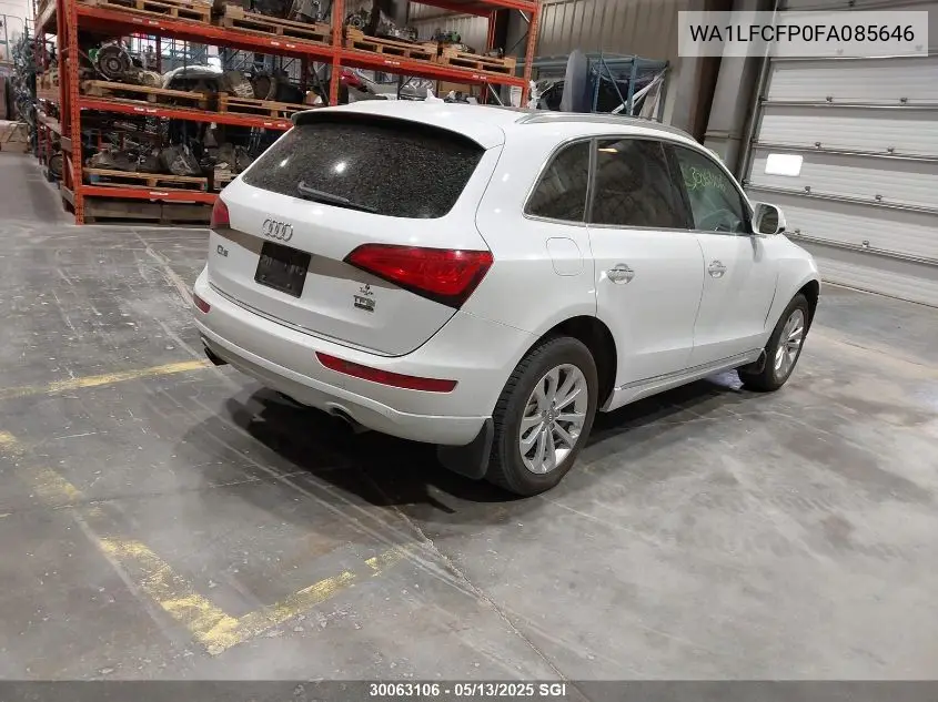 2015 Audi Q5 Premium Plus VIN: WA1LFCFP0FA085646 Lot: 30063106