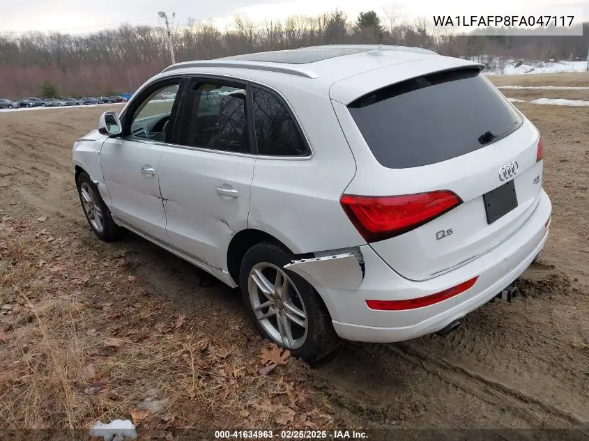 2015 Audi Q5 2.0T Premium VIN: WA1LFAFP8FA047117 Lot: 41634963