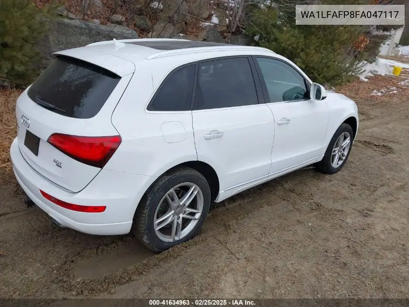 2015 Audi Q5 2.0T Premium VIN: WA1LFAFP8FA047117 Lot: 41634963