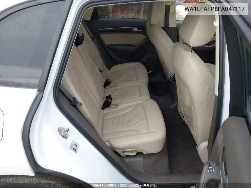 2015 Audi Q5 2.0T Premium VIN: WA1LFAFP8FA047117 Lot: 41634963