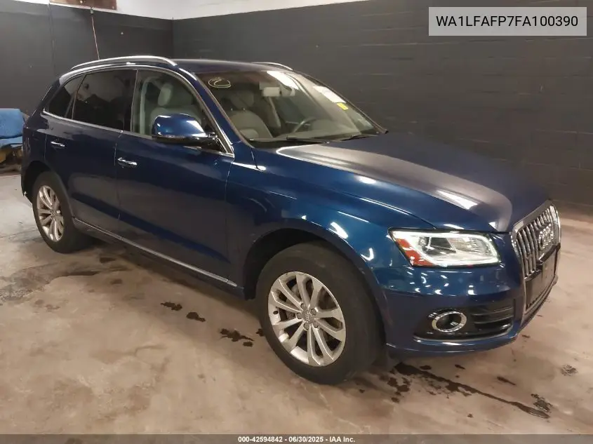 2015 Audi Q5 2.0T Premium VIN: WA1LFAFP7FA100390 Lot: 42594842
