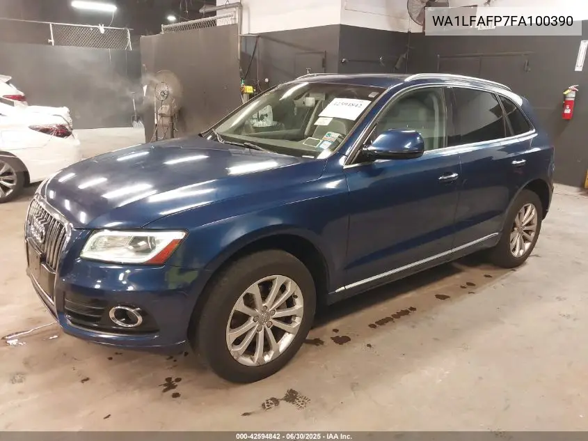 2015 Audi Q5 2.0T Premium VIN: WA1LFAFP7FA100390 Lot: 42594842