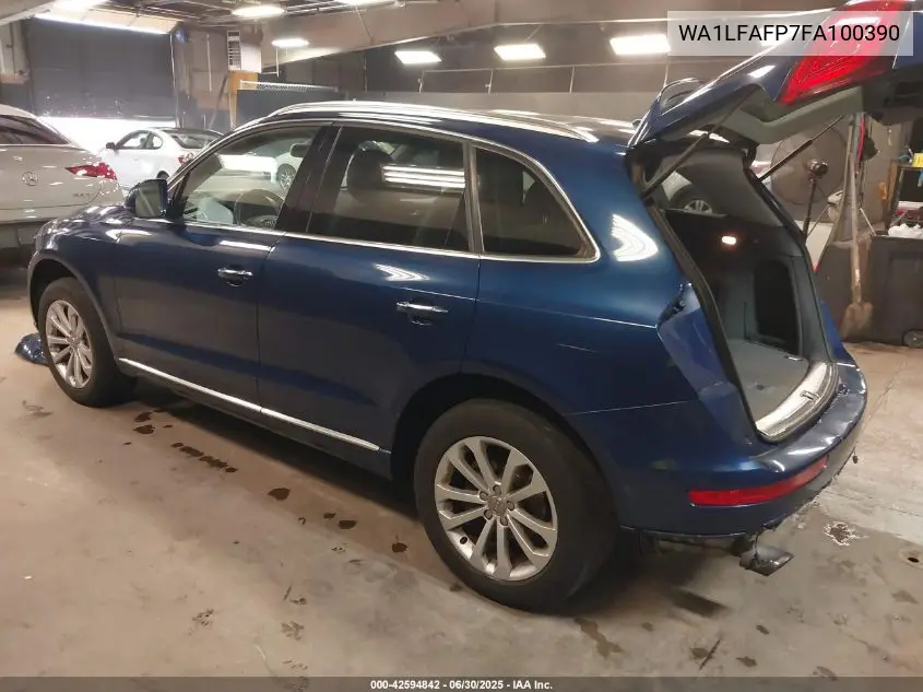 2015 Audi Q5 2.0T Premium VIN: WA1LFAFP7FA100390 Lot: 42594842