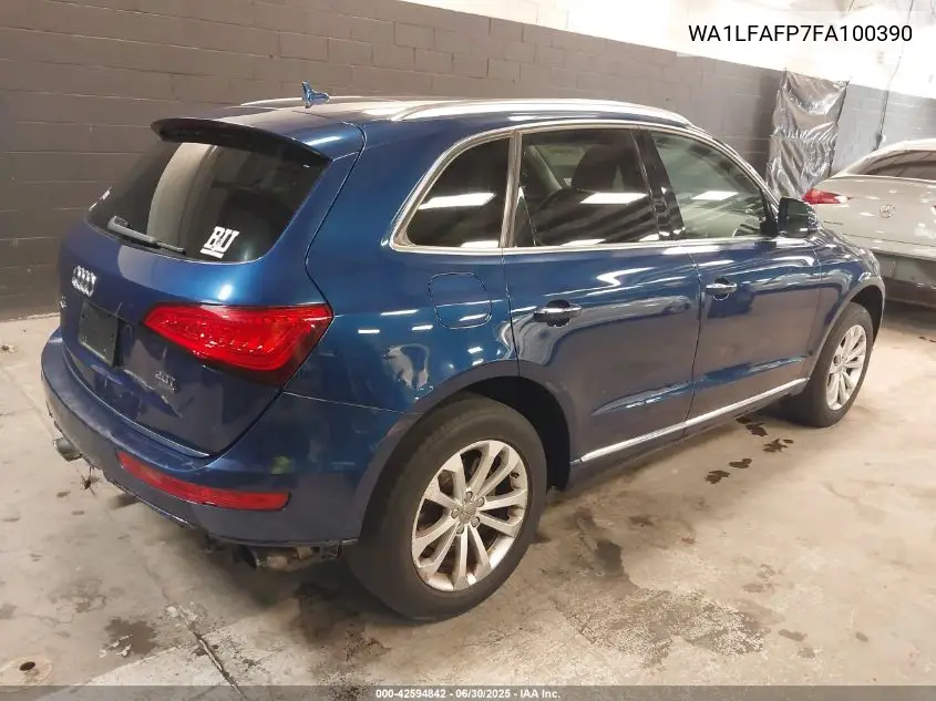 2015 Audi Q5 2.0T Premium VIN: WA1LFAFP7FA100390 Lot: 42594842