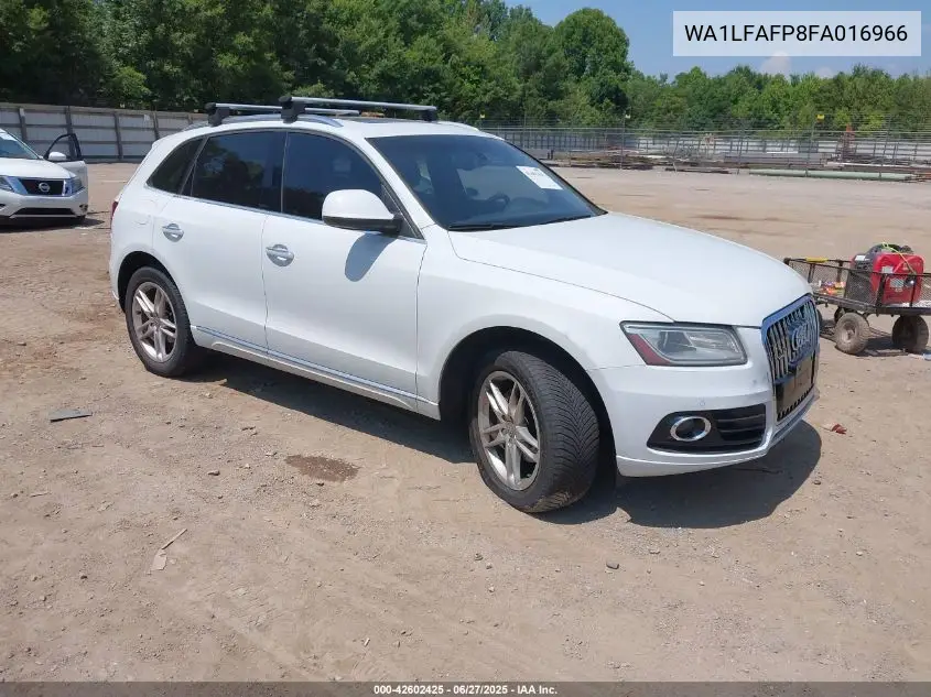 2015 Audi Q5 2.0T Premium VIN: WA1LFAFP8FA016966 Lot: 42602425