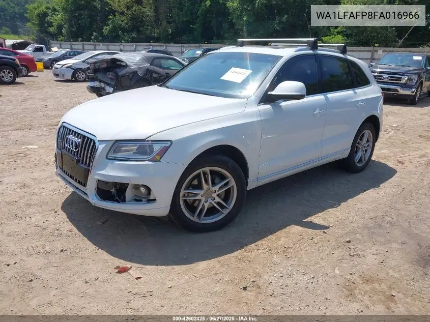 2015 Audi Q5 2.0T Premium VIN: WA1LFAFP8FA016966 Lot: 42602425