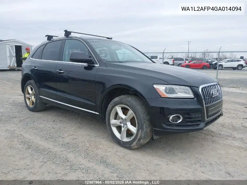 2016 Audi Q5 2.0T Progressiv VIN: WA1L2AFP4GA014094 Lot: 12307964