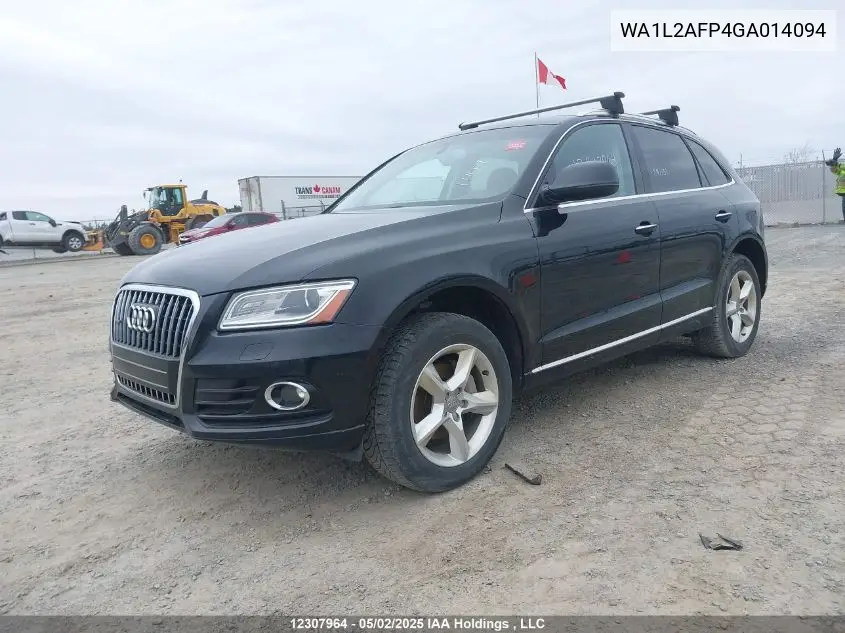2016 Audi Q5 2.0T Progressiv VIN: WA1L2AFP4GA014094 Lot: 12307964