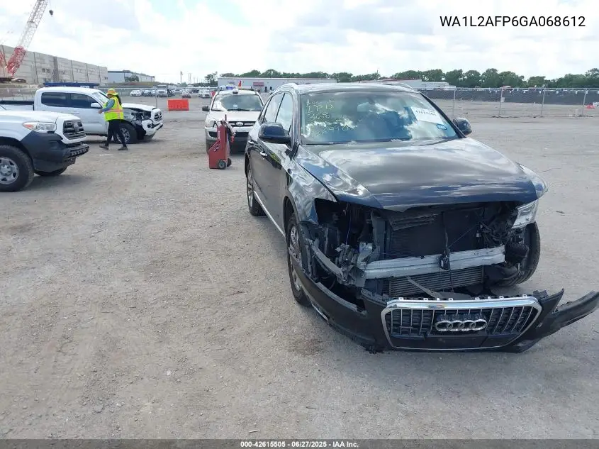 2016 Audi Q5 2.0T Premium VIN: WA1L2AFP6GA068612 Lot: 42615505