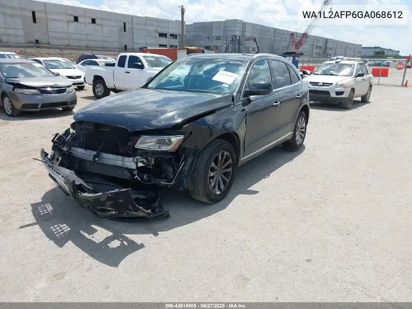 2016 Audi Q5 2.0T Premium VIN: WA1L2AFP6GA068612 Lot: 42615505
