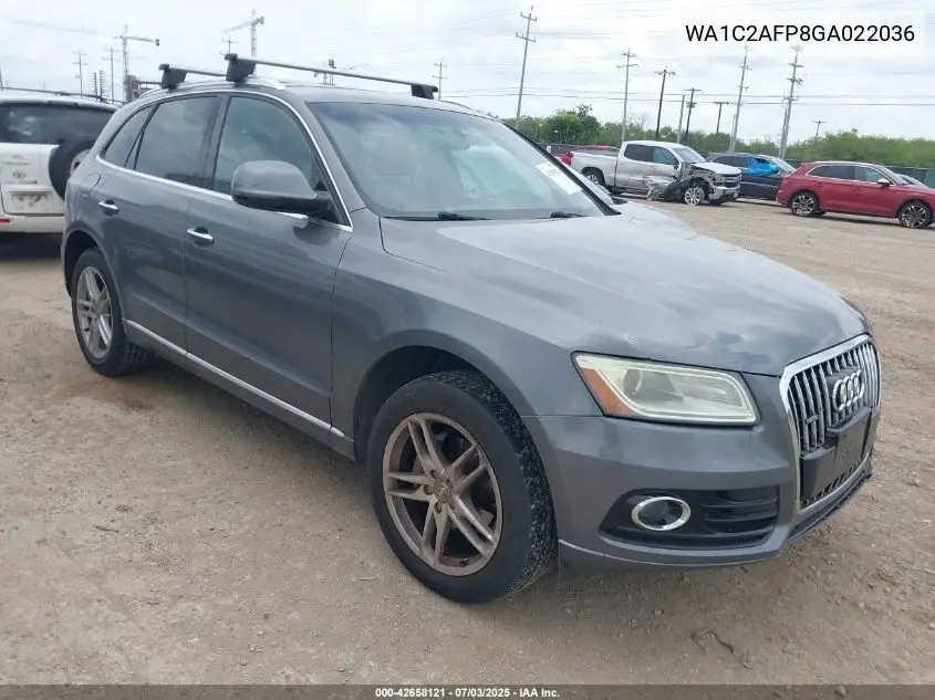 2016 Audi Q5 2.0T Premium VIN: WA1C2AFP8GA022036 Lot: 42658121