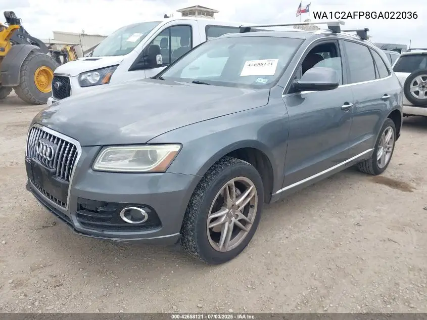 2016 Audi Q5 2.0T Premium VIN: WA1C2AFP8GA022036 Lot: 42658121