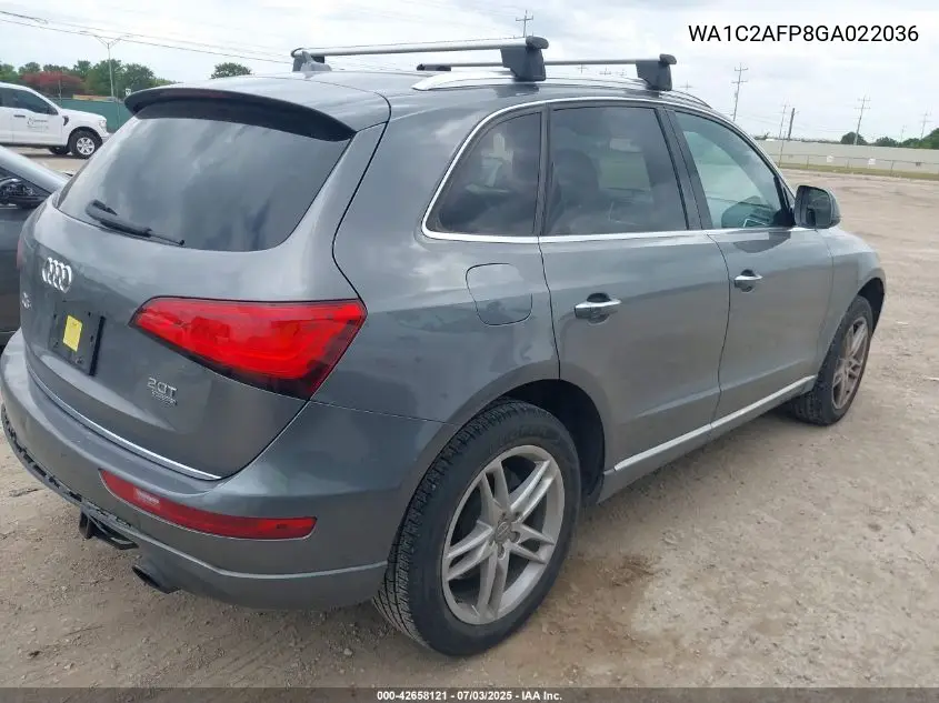 2016 Audi Q5 2.0T Premium VIN: WA1C2AFP8GA022036 Lot: 42658121