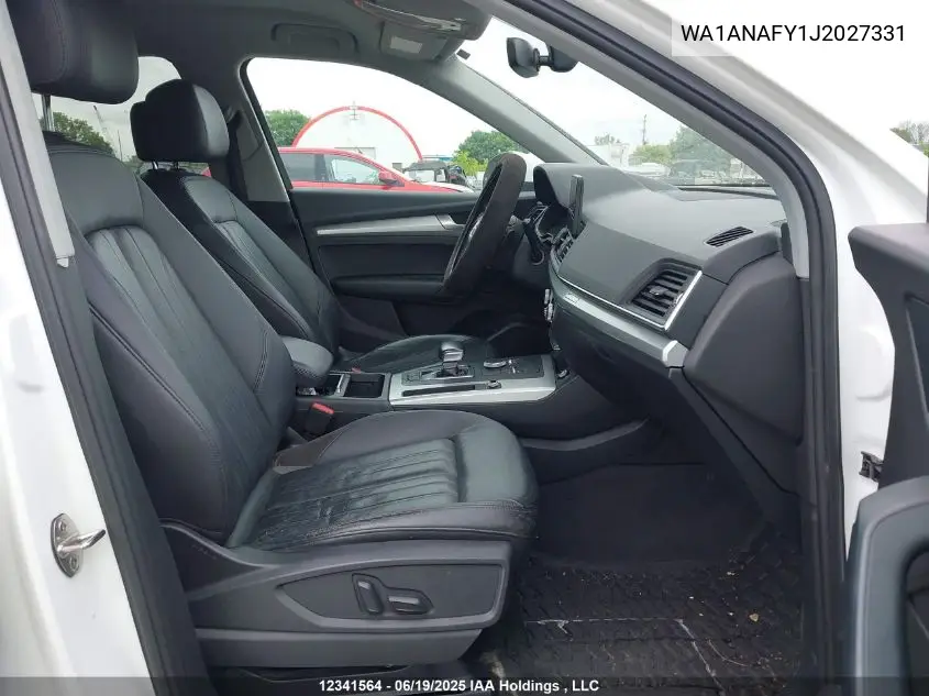 2018 Audi Q5 2.0T Komfort VIN: WA1ANAFY1J2027331 Lot: 12341564