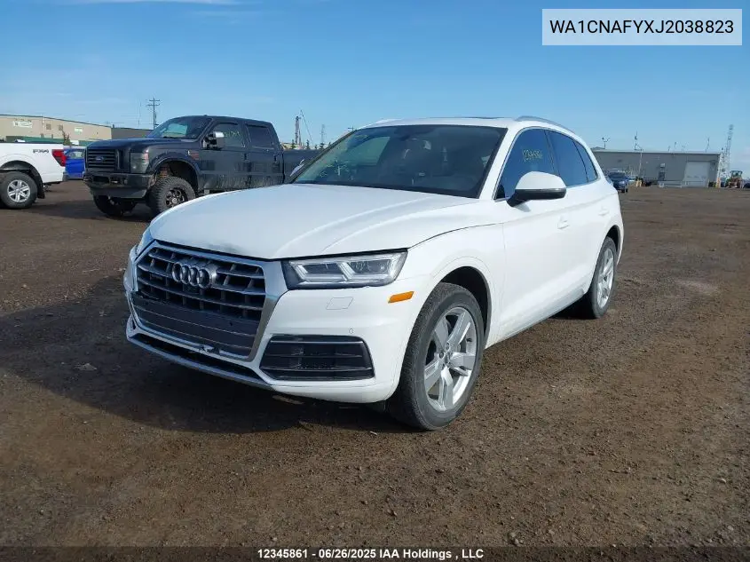 2018 Audi Q5 2.0T Technik VIN: WA1CNAFYXJ2038823 Lot: 12345861