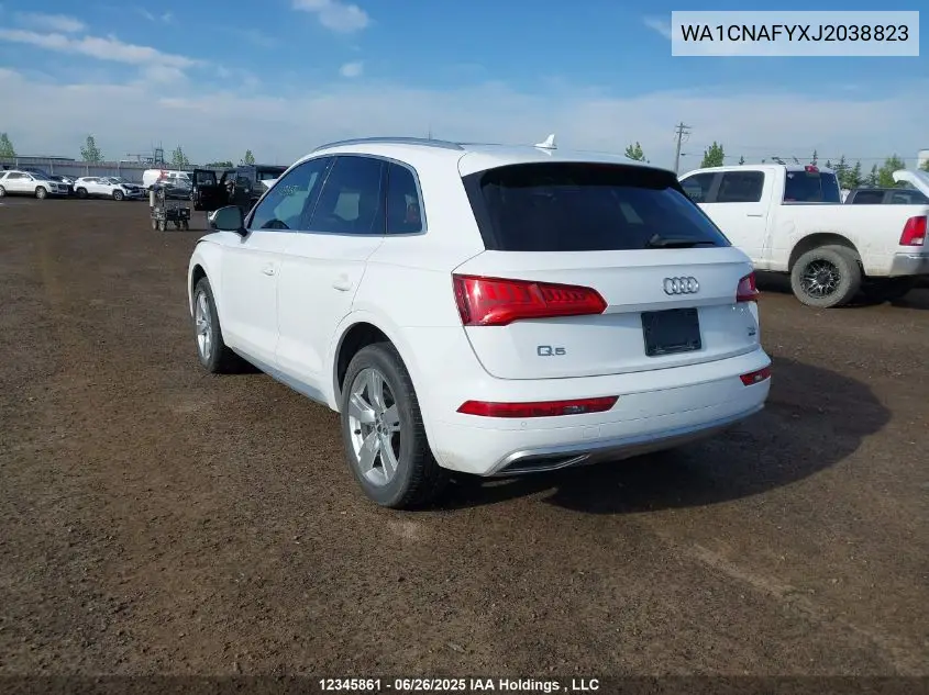 2018 Audi Q5 2.0T Technik VIN: WA1CNAFYXJ2038823 Lot: 12345861