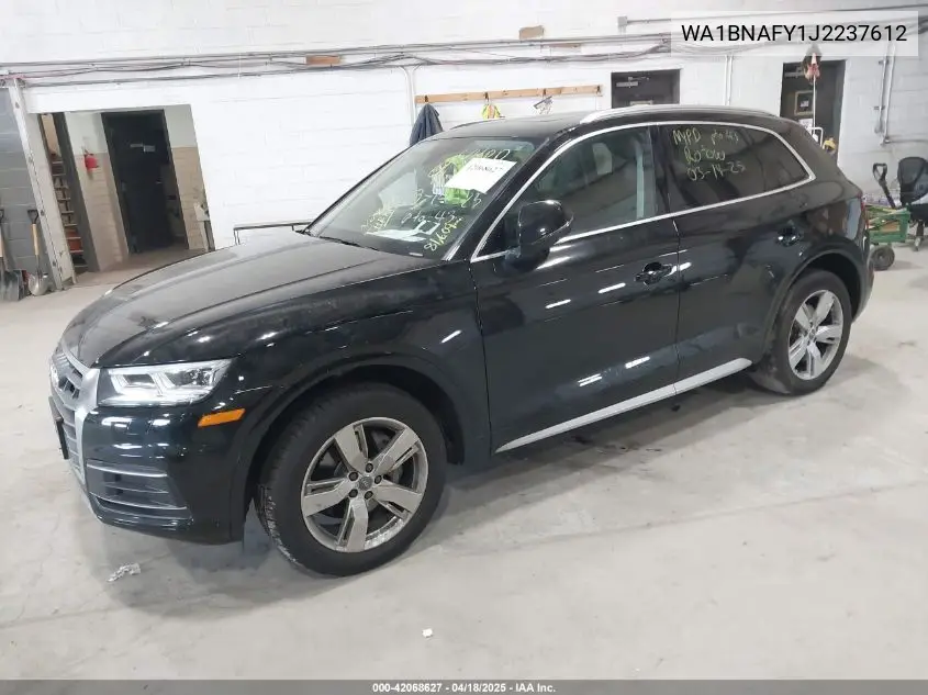 2018 Audi Q5 2.0T Premium/2.0T Tech Premium VIN: WA1BNAFY1J2237612 Lot: 42068627