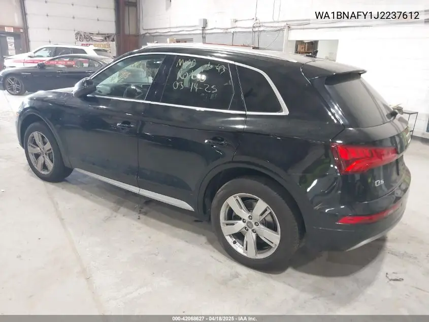 2018 Audi Q5 2.0T Premium/2.0T Tech Premium VIN: WA1BNAFY1J2237612 Lot: 42068627