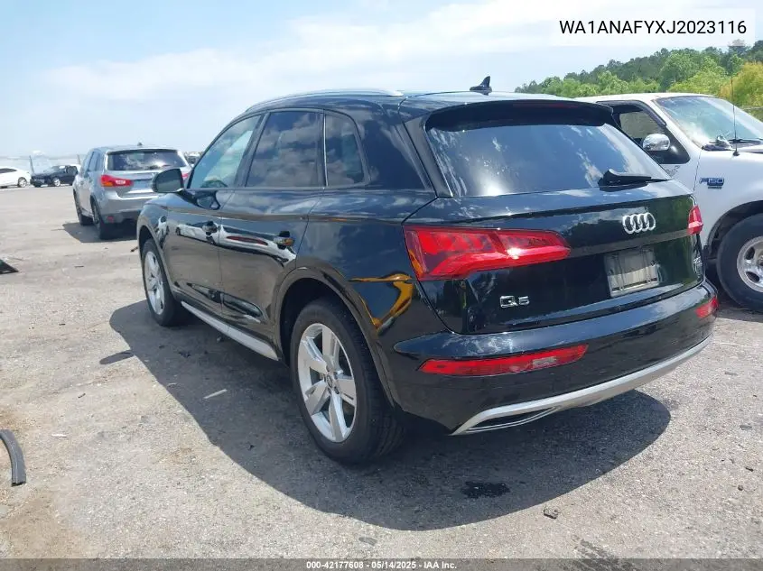 2018 Audi Q5 2.0T Premium/2.0T Tech Premium VIN: WA1ANAFYXJ2023116 Lot: 42177608