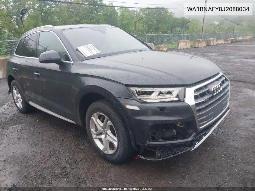 2018 Audi Q5 2.0T Premium/2.0T Tech Premium VIN: WA1BNAFY8J2088034 Lot: 42263014