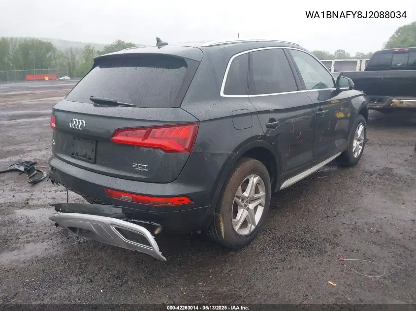 2018 Audi Q5 2.0T Premium/2.0T Tech Premium VIN: WA1BNAFY8J2088034 Lot: 42263014