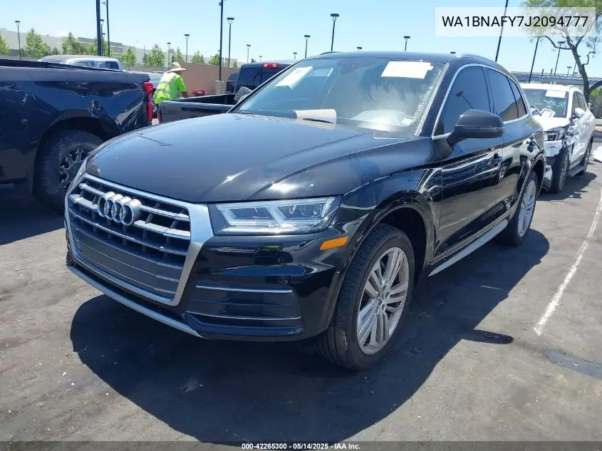 2018 Audi Q5 2.0T Premium/2.0T Tech Premium VIN: WA1BNAFY7J2094777 Lot: 42265300