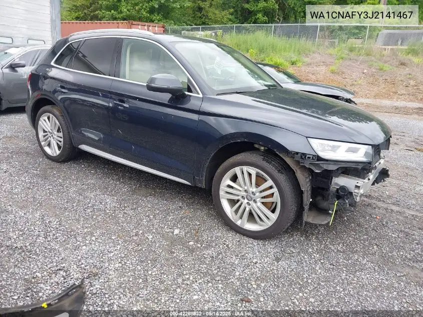 2018 Audi Q5 2.0T Premium/2.0T Tech Premium VIN: WA1CNAFY3J2141467 Lot: 42268832